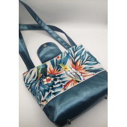 Sac BOISSY tropique turquoise