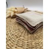 Lingettes démaquillantes lavables lie de vin