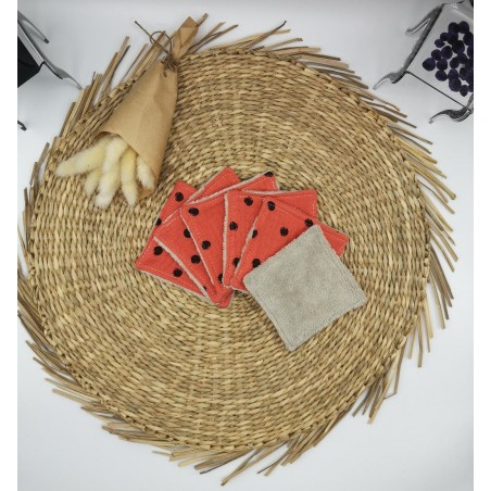 Lingettes démaquillantes corail