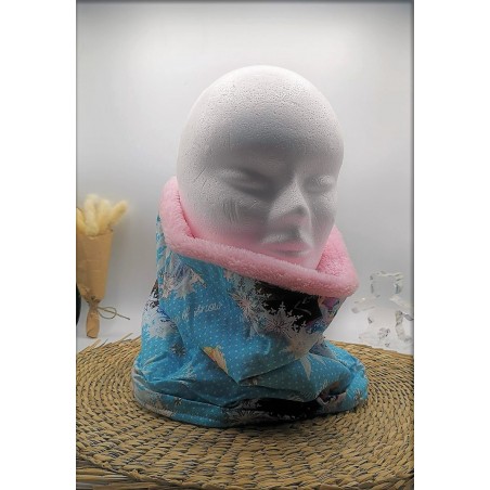 Tour de cou / Snood bleu princesse