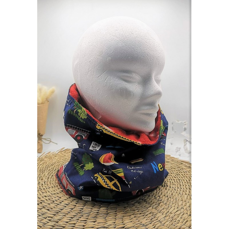 Tour de cou / Snood bleu NY