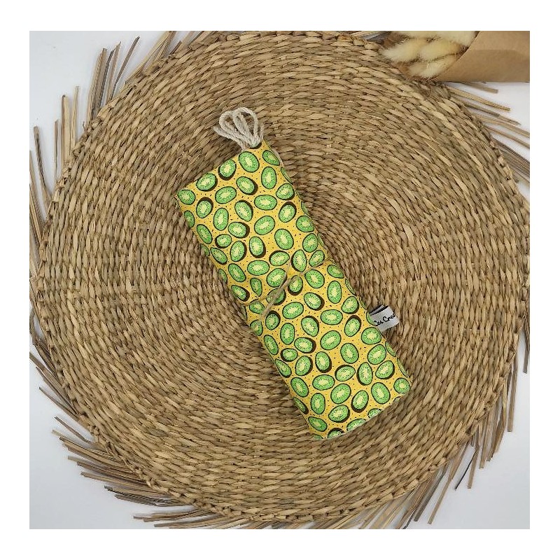Essuie-tout lavable kiwi gourmand
