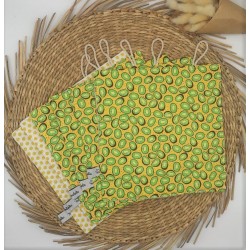 Essuie-tout lavable kiwi gourmand