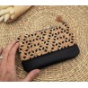 Trousse Pochette M liège et simili noir