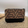 Trousse Pochette M liège et simili noir
