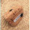 Porte Cartes liège naturel coton noir Création artisanale fantaisie