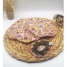 Lot 3 charlottes couvre-plats rose kaki