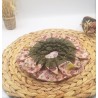 Lot 3 charlottes couvre-plats rose kaki