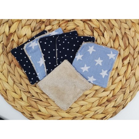 Lingettes démaquillantes étoiles bleues