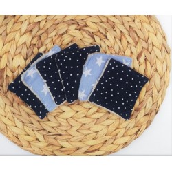 Lingettes démaquillantes étoiles bleues