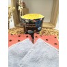 Panier similicuir et Lingettes lavables réutilisables corail