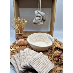 Panier INSTANT DOUCEUR gris clair
