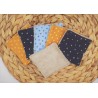 Lingettes démaquillantes lavables réutilisables étoiles