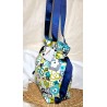 Sac cabas en coton JEANNE fleurs - Artisanat fantaisie