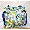 Sac cabas en coton JEANNE fleurs - Artisanat fantaisie