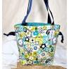 Sac cabas en coton JEANNE fleurs - Artisanat fantaisie