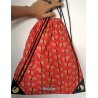 Sac à dos PISCINE imperméable orange papillon Création artisanale