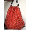 Sac à dos PISCINE imperméable orange papillon Création artisanale