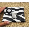 Porte-monnaie CLARA similicuir noir blanc zébré Création artisanale fantaisie