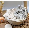 Panier INSTANT DOUCEUR gris clair