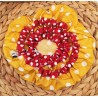 Charlottes couvre-plats lavables réutilisables coton enduit rouge jaune