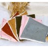 Lingettes démaquillantes lavables réutilisables multicolores artisanale