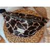 Sac banane MAIA XL fausse fourrure marron beige chic et tendance Création artisanale