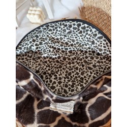 Sac banane MAIA XL fausse fourrure marron beige chic et tendance Création artisanale