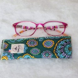 Etui à lunettes fun colorés mandala Création artisanale