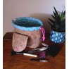 Bourse maquillage PetitPan turquoise