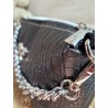 Sac bandoulière EMMA simili cuir marron chocolat Création artisanale fantaisie