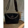 Sac bandoulière EMMA simili cuir marron chocolat Création artisanale fantaisie