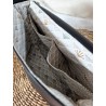 Sac bandoulière LOUISE simili cuir et fausse fourrure camouflage Création artisanale