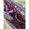 Sac bandoulière LOUISE simili cuir et fausse fourrure zèbre Création artisanale