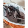 Sac bandoulière EMMA toile tissée orange sisal Création artisanale fantaisie
