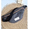 Sac banane MAIA velours marron choco chic et tendance Création artisanale
