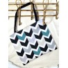 Tote-bag Sac fourre-tout chevron Création artisanale
