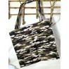 Tote-bag Sac fourre-tout camouflage kaki Création artisanale