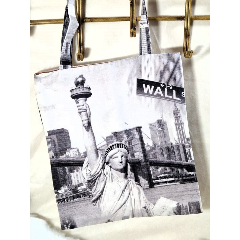 Tote-bag Sac fourre-tout New york Création artisanale