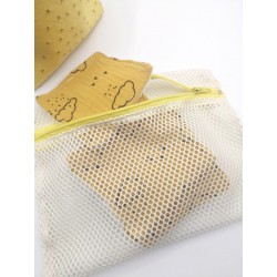 Lingettes Panier Filet jaune moutarde
