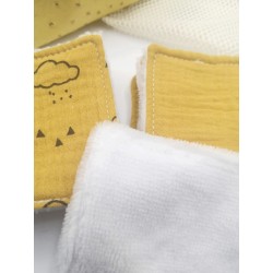 Lingettes Panier Filet jaune moutarde