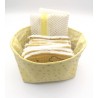 Lingettes Panier Filet jaune moutarde