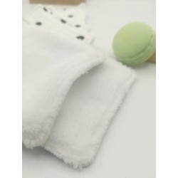 Lingettes démaquillantes lavables blanches
