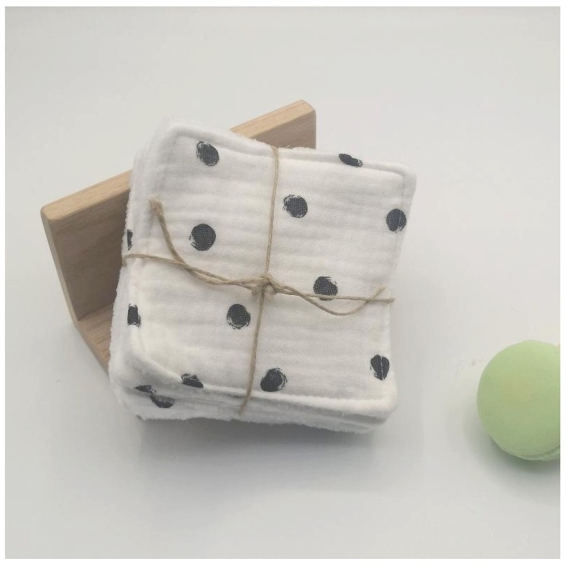 Lingettes démaquillantes lavables blanches